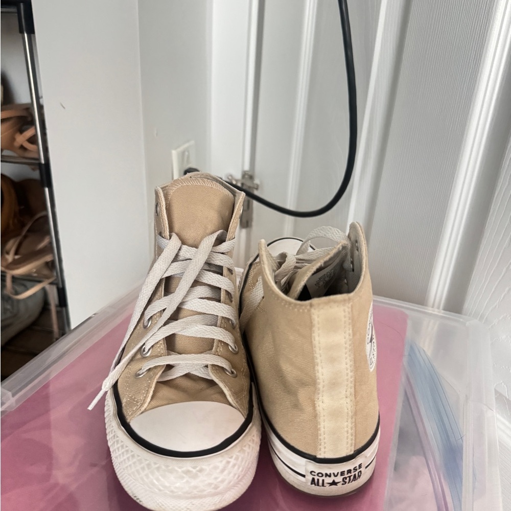 Converse Kids High-Top Sneakers - Beige